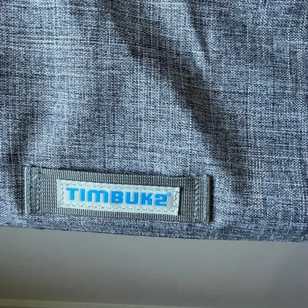 Timbuk2 Messenger Bag Grey Teal Laptop Crossbody Commuter Shoulder Bag